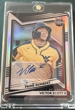 2022 Panini Elite Extra Baseball Prime Number Auto 185/190 RC Victor Scott II