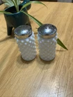 Salt &  Pepper Vintage Hobnail Milk Glass  Fenton Art Glass Company