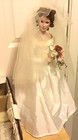 1997 Ashton Drake “Autumn Reflection” PORCELAIN BRIDE DOLL w/stand NIB 20” — photo 1