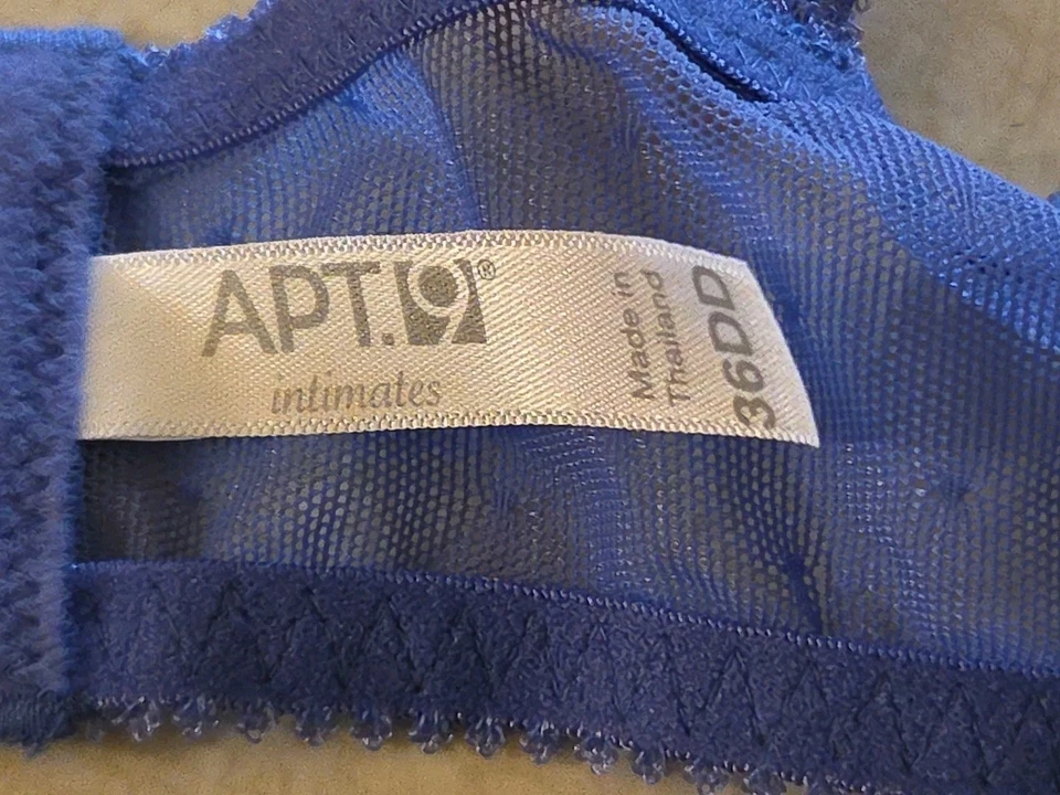 Бюстгальтер Apt 9 36DD на косточках без подкладки темно-фиолетовый цветочный - Изображение 4 из 4