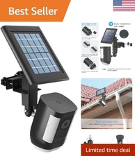 Flexible 2-in-1 Camera Gutter Mount - 360° Rotation for Stick Up & Solar Panels