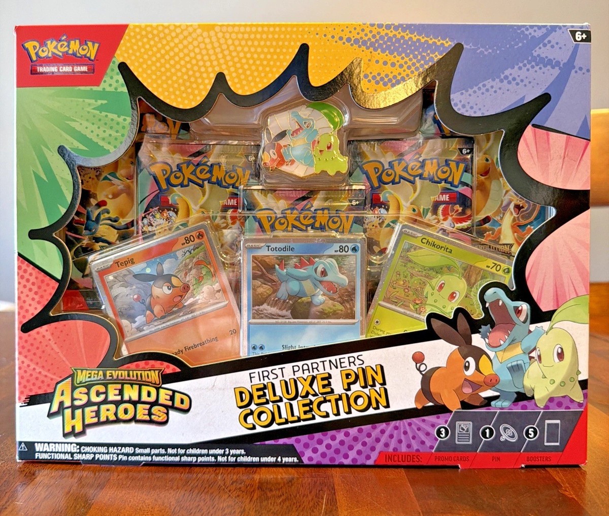 Pokemon Ascended Heroes First Partners Deluxe Pin Collection NEW