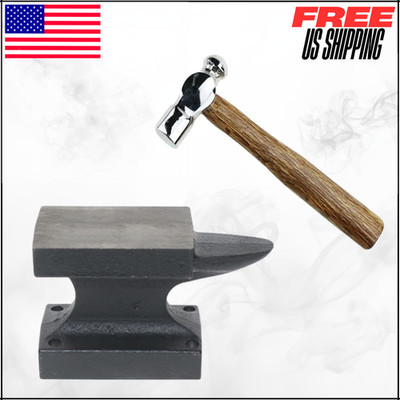 Iron Horn Anvil Bench Block Small Single Base Jeweler Blacksmith Metal Tool