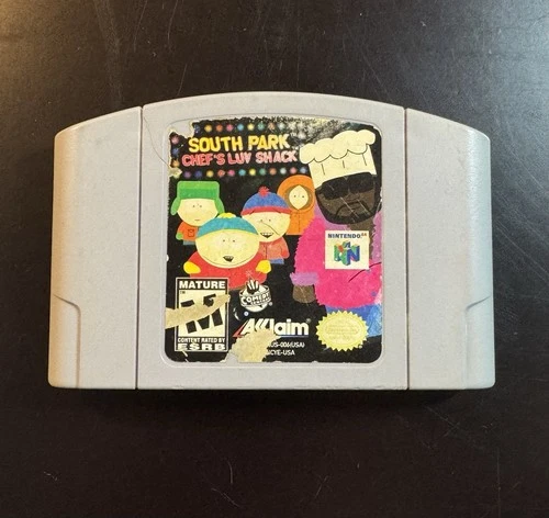 South Park: Chef's Luv Shack Nintendo 64 Game Cartridge (TESTED)