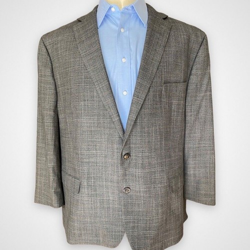 Chaps Mens Size 52 Blazer Sport Coat Gray Casual Career Jacket - Picture 5 of 14