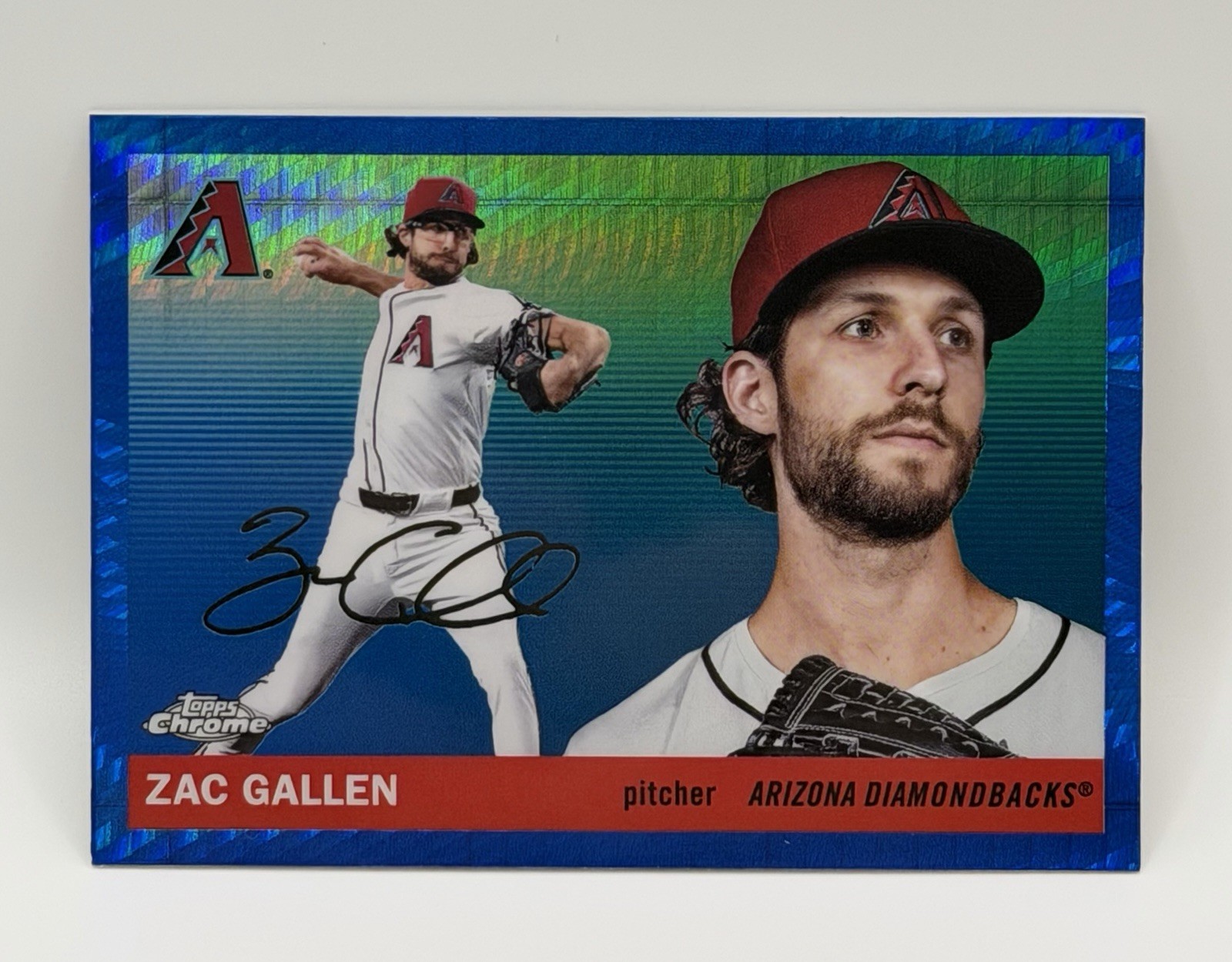 2025 Topps Chrome Platinum Zac Gallen Blue Prism Refractor Diamondbacks #38 MLB