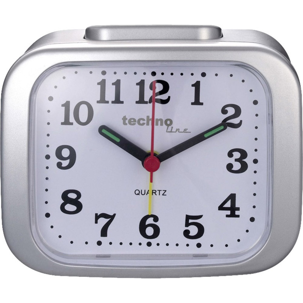 Techno Line Model XL silber Quarz Wecker Silber Alarmzeiten 1  1 Timerzeit