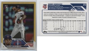 2023 Topps Series 2 Gold Foil Ronny Henriquez #372 Rookie RC