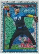 2026 Topps Series 1 1991 #91C-33 Trea Turner Silver Pack Mojo Phillies