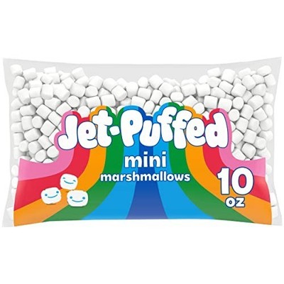 Jet-Puffed Mini Marshmallows 10 oz Bag Soft Sweet Marshmallows