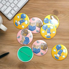 200 Pcs Clear Badge Film, 2.25 Inch 58 Mm Button Making Supplies Clear Circle...
