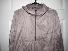 UNDER ARMOUR Women's Medium Light Purple Mauve Hood 1/2 Zip Shirt Jacket Running