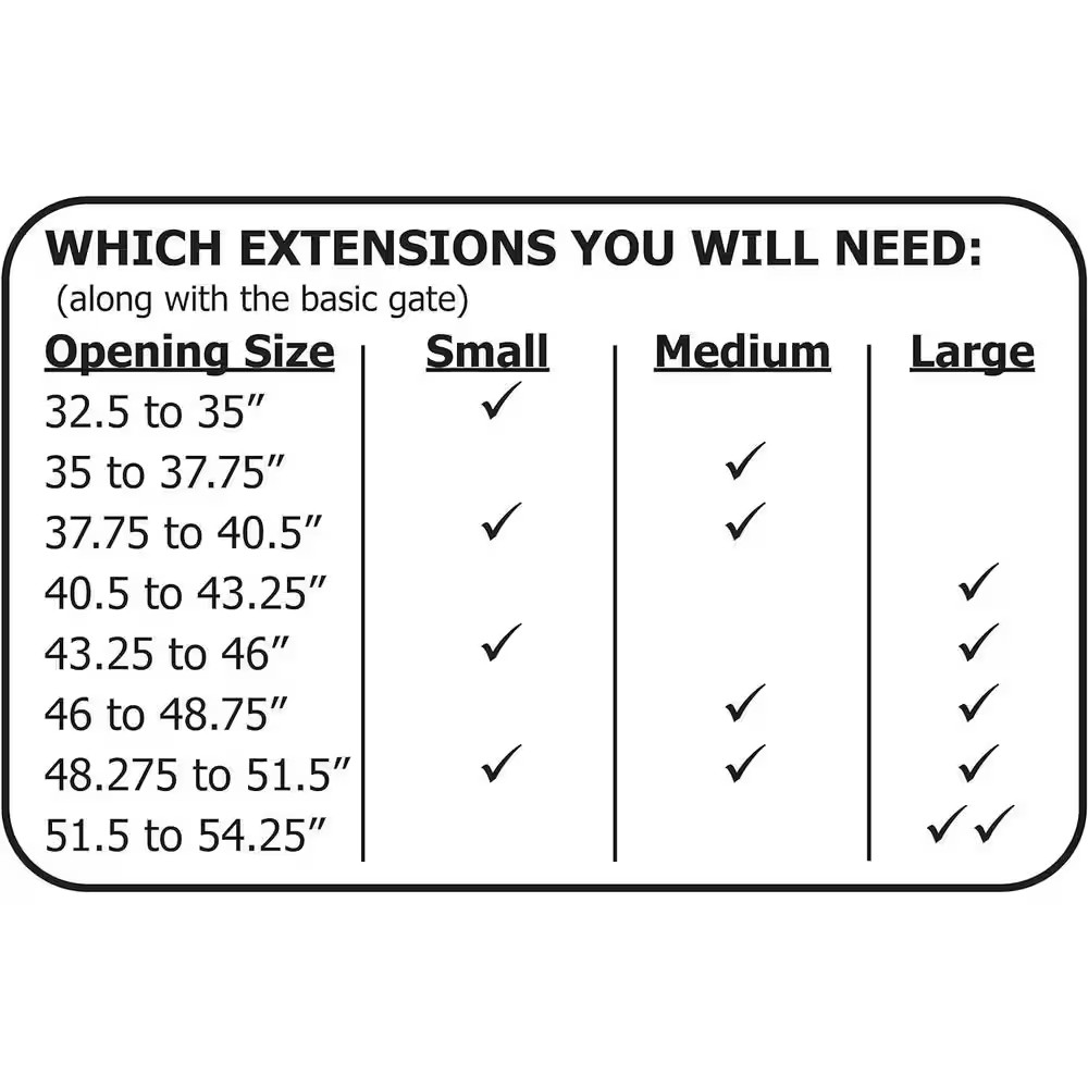 36 In. H X 29.5 In. to 32.5 In. W X 1 In. D Extra Tall Premium Pressure Gate Bla