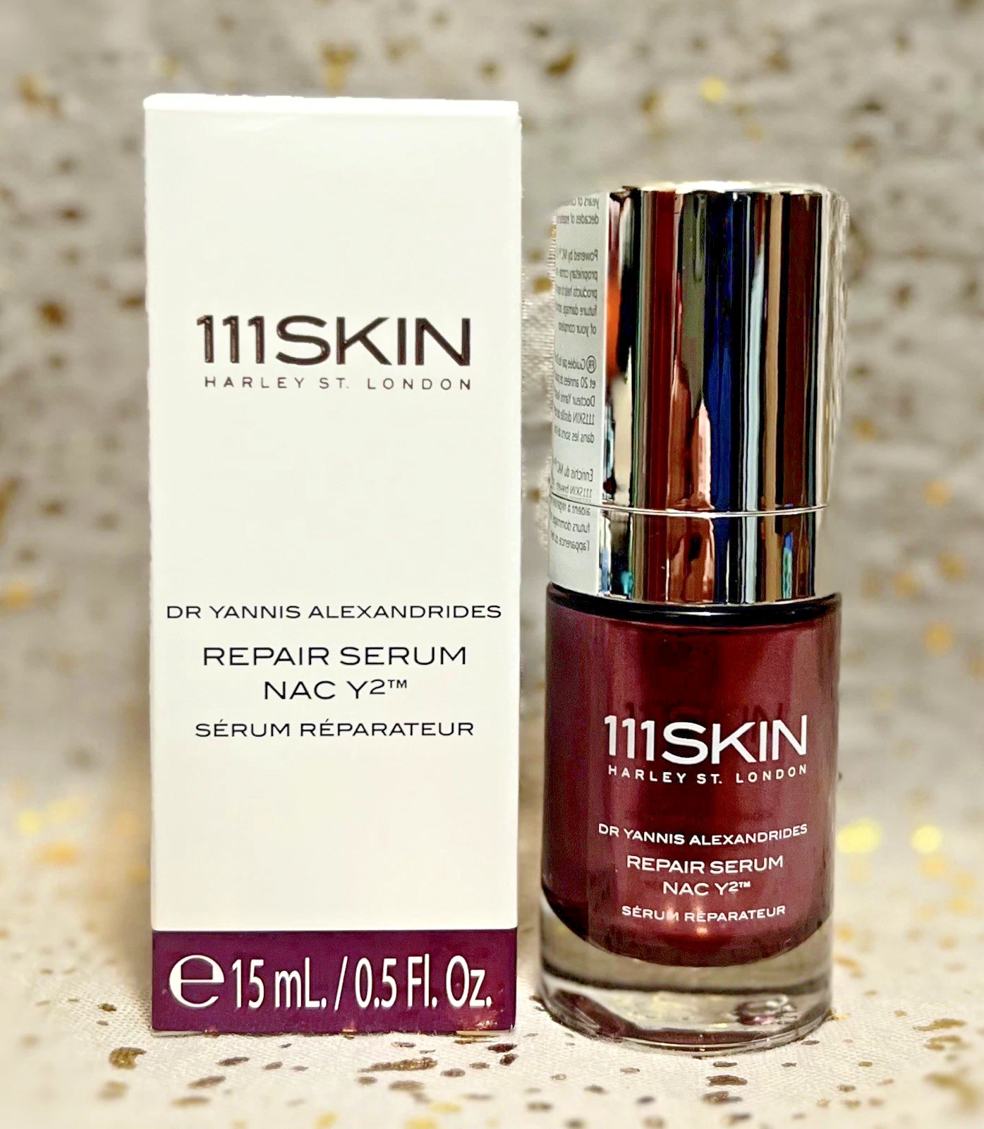 111SKIN~Repair Serum NAC Y2~15ml / 0.5 fl oz~Travel Size~NIB~Ships Free~