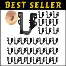 Versatile Q235B Steel Joist Hangers - 36 Pcs, Black, for Indoor/Outdoor Use