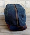 S Zone Canvas and Leather Toiletry Bag Travel Dopp Kit Grooming and Shaving — photo 3