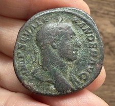 ROMAN. SEVERUS ALEXANDER (222-235 A.D). BRONZE SESTERTIUS.