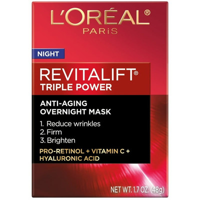 NEW L'Oreal Revitalift Triple Power Anti-Aging NIGHT  1.7oz Overnight Mask Firm