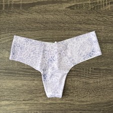 Pink By Victoria s Secret, Xs, Purple Leopard No-Show, Thong Panties