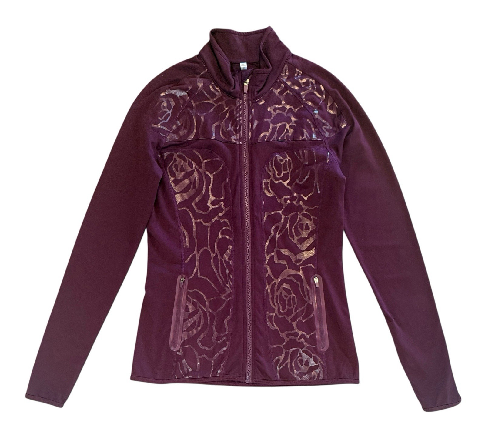 Fabletics Jojo Full Zip Active Jacket Burgundy Ro… - image 9