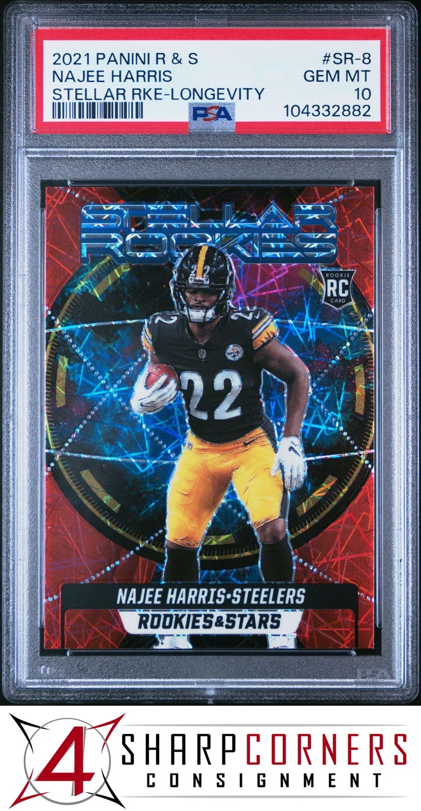 Najee Harris Panini Rookies & Stars Stellar Rookies #SR8 Longevity