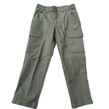 Duluth FLEX FIRE HOSE Relaxed Fit Cargo Work Pants  Mens 36 x 30, Green