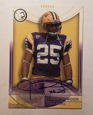 2002 Press Pass JE - Class of 2002 Josh Reed #ACL2-JR Autographs /200 (AU, RC)
