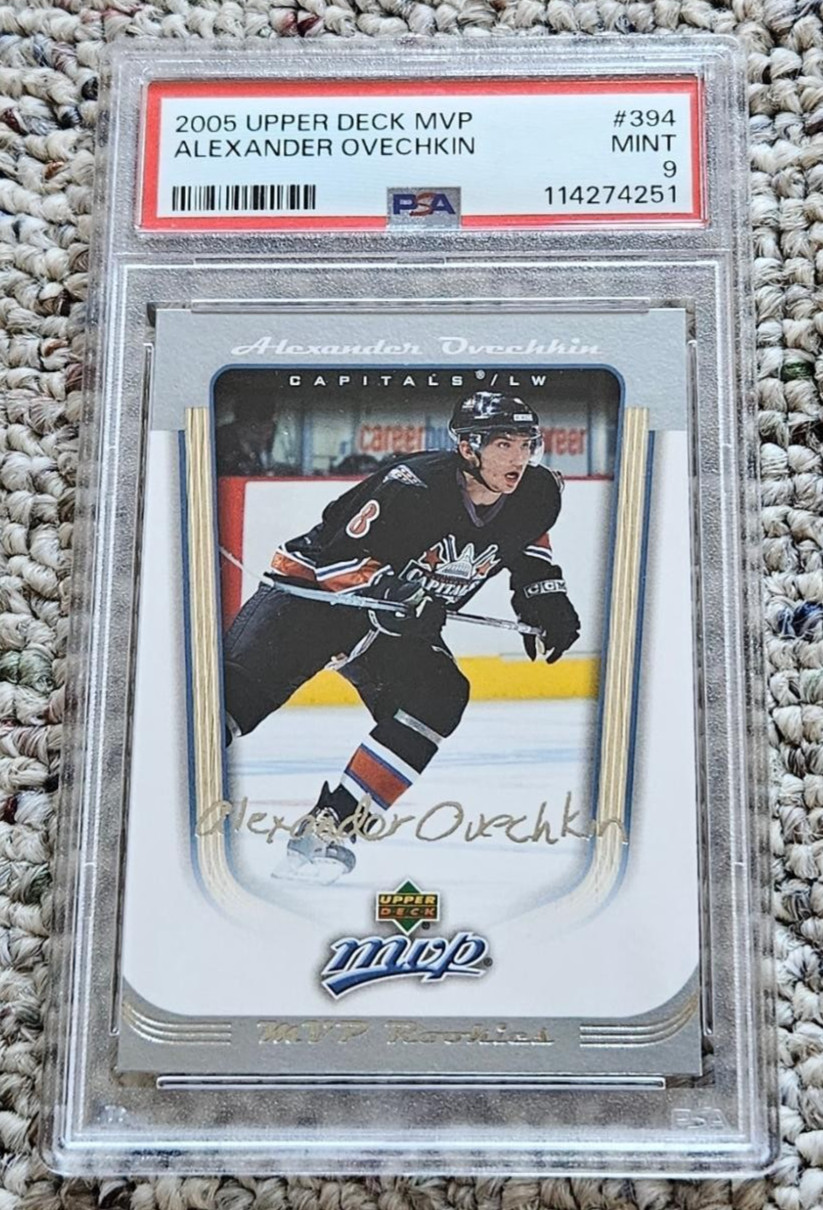 Alex Ovechkin 2005 Upper Deck MVP Rookie Graded PSA 9 Mint Capitals