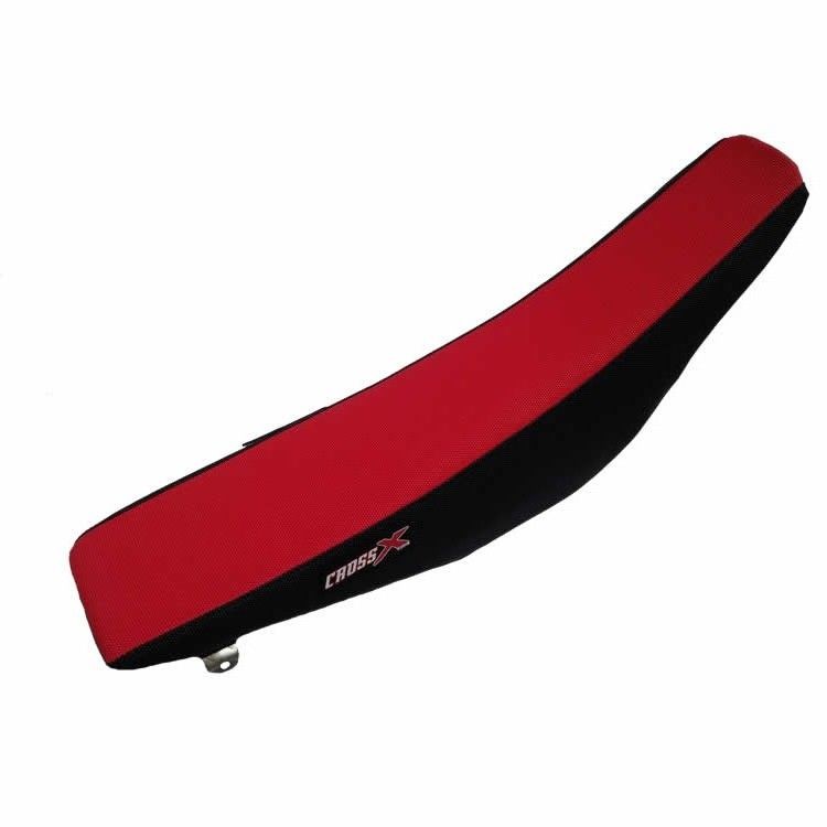 Housse de selle grip Honda CR 250 00-07 bicolore rouge et noir M114-2RB