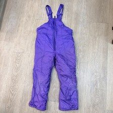Kids Youth Purple Snow Bib Size 6x