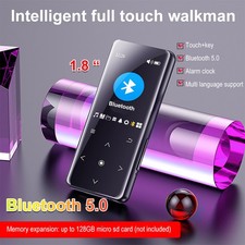 MP3/MP4 Player 1.8in Touch HiFi Music Player Bluetooth Speaker Walkman FM Radio