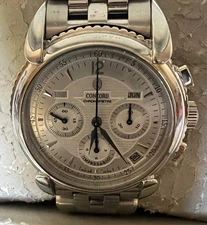 Concord Impresario Triple Date Chronograph 38mm Automatic Watch
