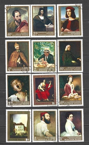 068 HUNGARY USED STAMP ACCUMULATION LARGE LOT SEE PHOTO