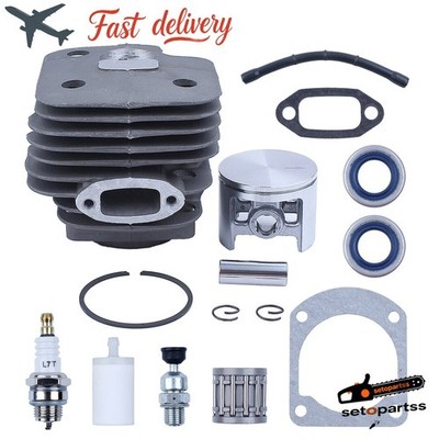 52mm Cylinder Piston Kit For Husqvarna 272 272XP 268 Fuel Filter Line Oil Seal