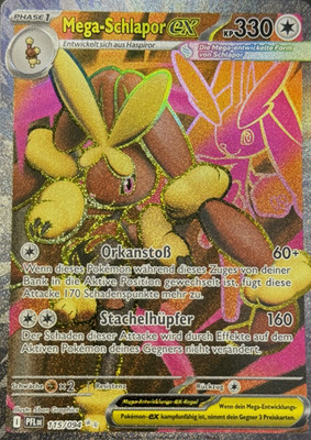 Mega Schlapor ex (PFL 115) Fatale Flammen, Deutsch, NM, Original Pokemon