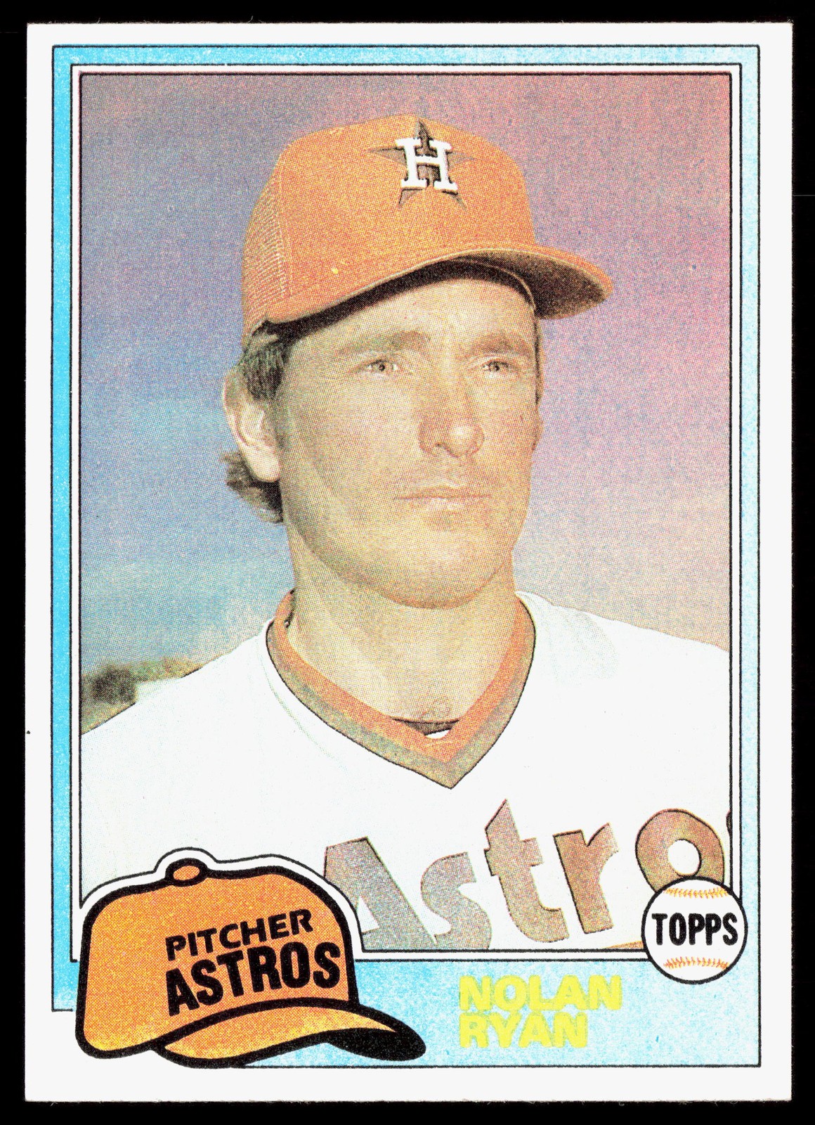 1981 Topps #240 Nolan Ryan Houston Astros *fading*