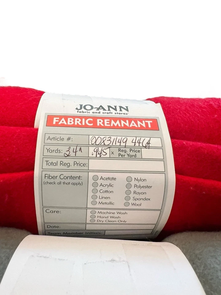 Lote de 2 Tela Polar Poliéster Costura NUEVO Acogedor Suave 1.5+ Yardas 2021 Rojo Gris Foto 4 de 4