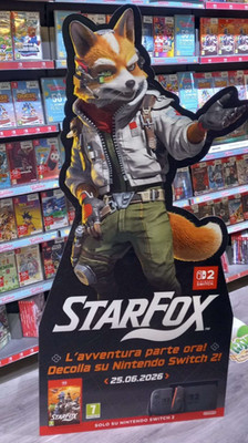 STANDEE SILHOUETTE STAR FOX SWITCH 2 ORIGINAL NINTENDO