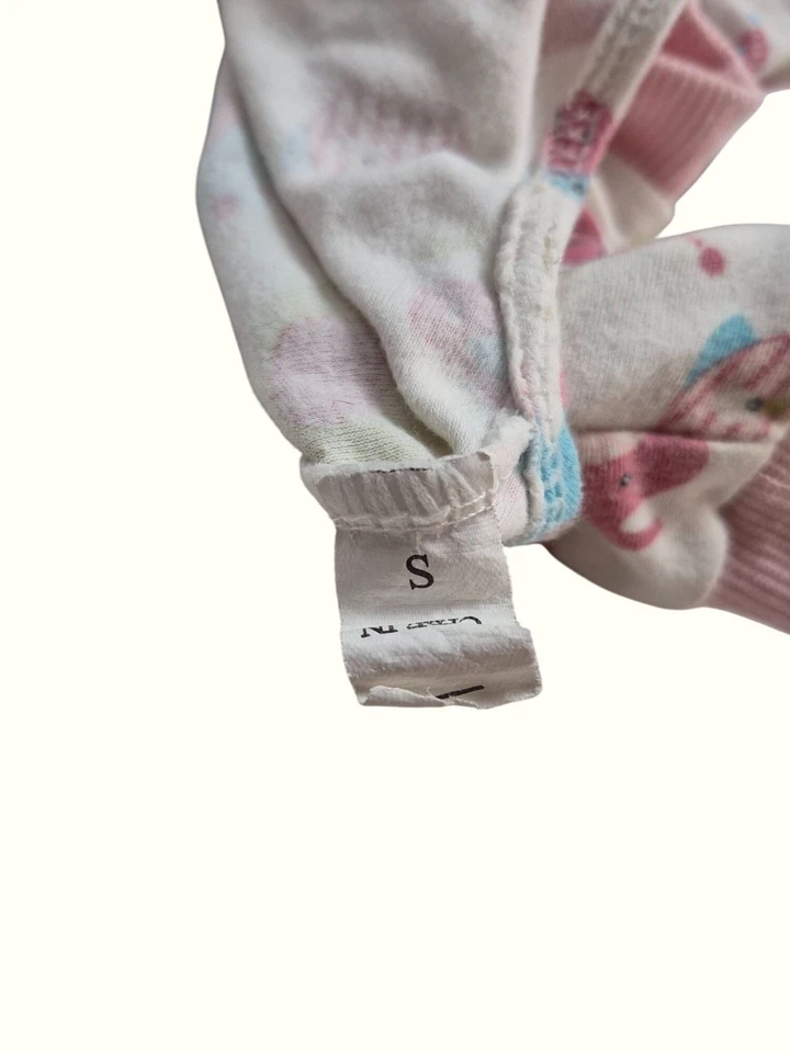 Dog Pajamas Small Size  Pink & White  Elephant & Hedgehog Print  Cozy Cotton Ble - Image 3 of 3