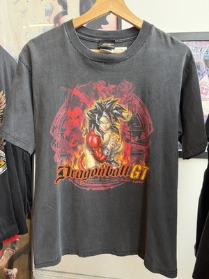 Vintage Y2K 2003 Dragon Ball GT Super Saiyan 4 Goku Black T-shirt 