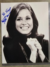 Mary Tyler Moore Signed 11x14 Black and White Photo with COA