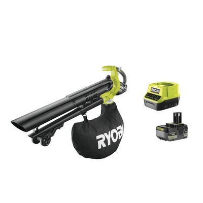 Ryobi OBV18 Staubsauger mit bürstenlosem Gebläse, 18 V ONE+ Batteriesatz 5,0 Ah