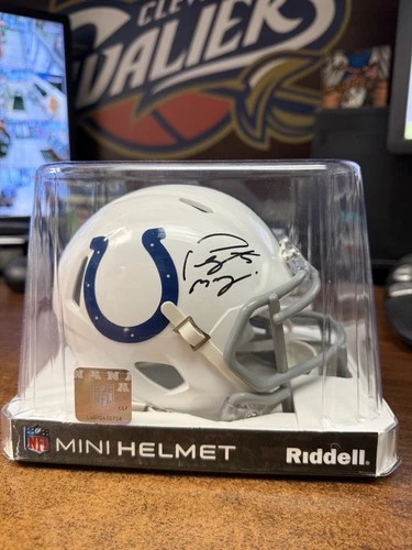 Peyton Manning Indianapolis Colts Autographed Mini Helmet 5star COA