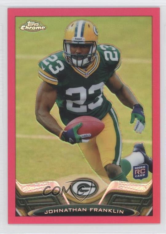2013 Topps Chrome BCA Pink Refractor /399 Johnathan Franklin #217 Rookie RC 0o9