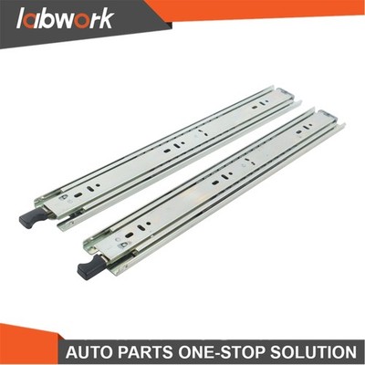 Labwork Locking 16'' Drawer Slides, Full Extension, 150 lb Capacity, Ball Bearing