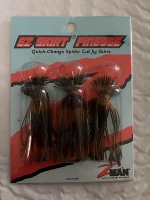 Zman EZ Skirt Finesse 3 CT JIG SKIRTS Green Pumpkin/purple