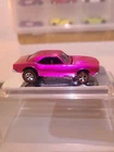 Vintage Hot Wheels 1967 Pink Custom Camaro Redline. Restored. Made In The USA.