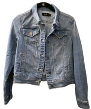 Earl Jean Jacket With Lots Of Stitching Detail Size XS Rugged Western Trendy