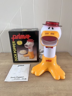 Vintage Prima Duck Popper Heißluft Popcornmaschine - Originalverpackt mit Handbuch Modell PDP100