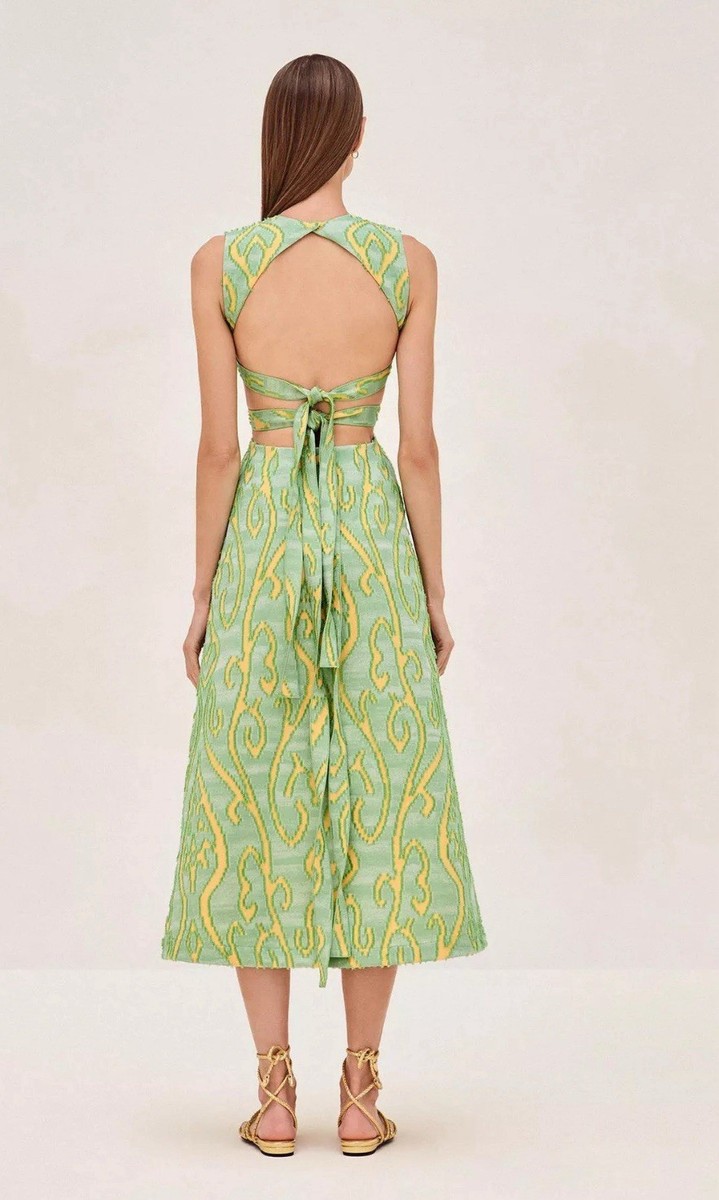 Alexis Silvio Midi Dress Limon Size XS BNWT | eBay Alexis Silvio Midi Dress Limon Size XS BNWT | eBay